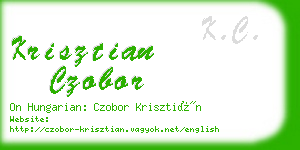 krisztian czobor business card